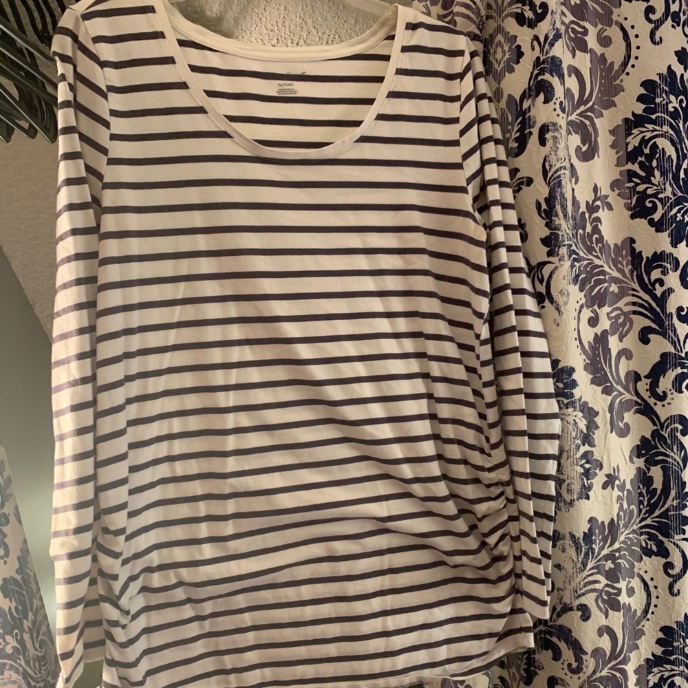 Maternity striped shirt